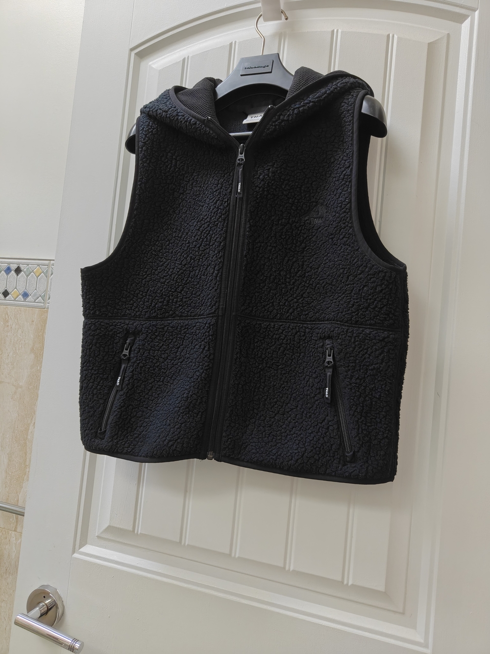 Aritzia TNA Fleece Hooded Vest- Size S